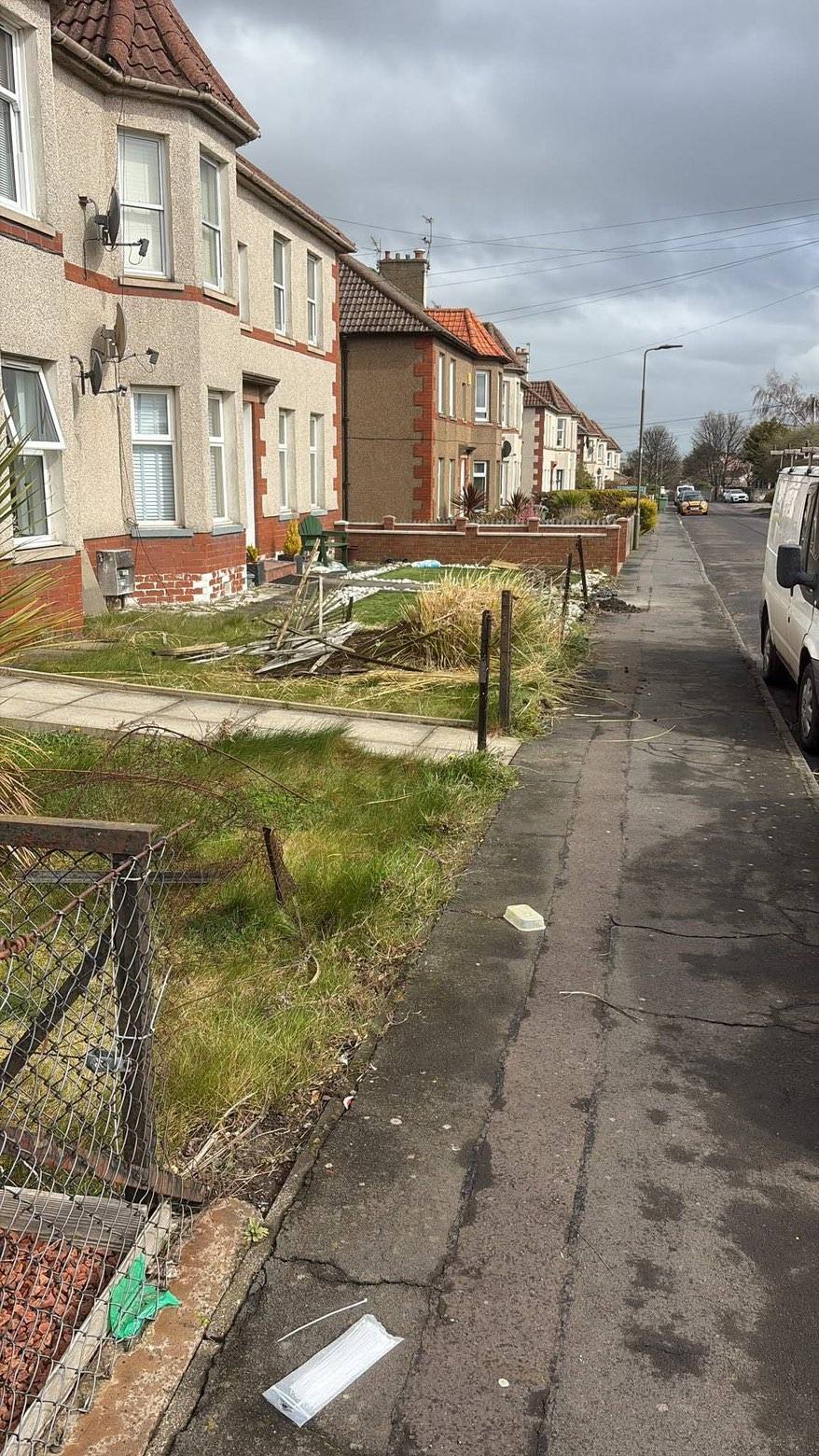 Before fencing work